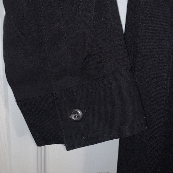 Old Navy Black Button Down Long Sleeve Shirt Dress NWT - Picture 7 of 12